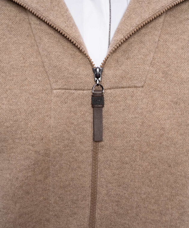Brunello Cucinelli Коричневый жилет из кашемира M12237846P изображение 5