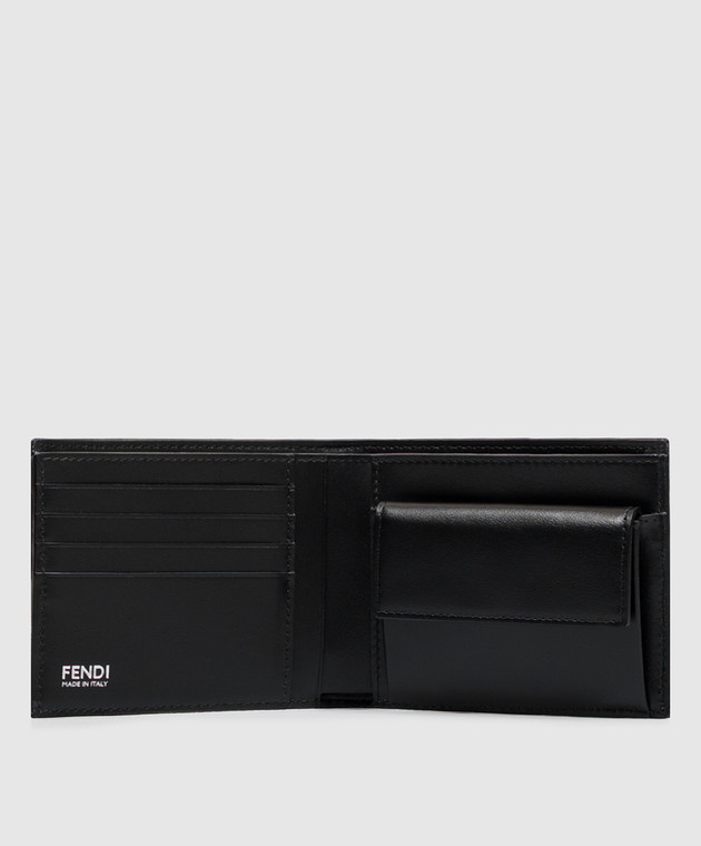Fendi Черное комбинированное портмоне 7M0001B139 изображение 3