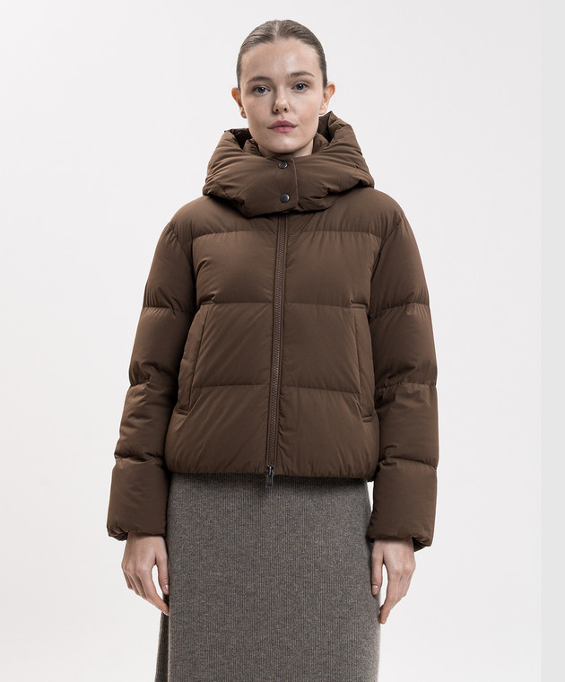 Woolrich Коричнева пухова куртка Madison CFWWOU2227FRUT3107 зображення 3