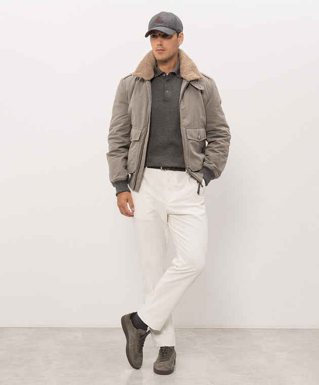 Brunello Cucinelli Зеленое поло из кашемира M2200295 изображение 2