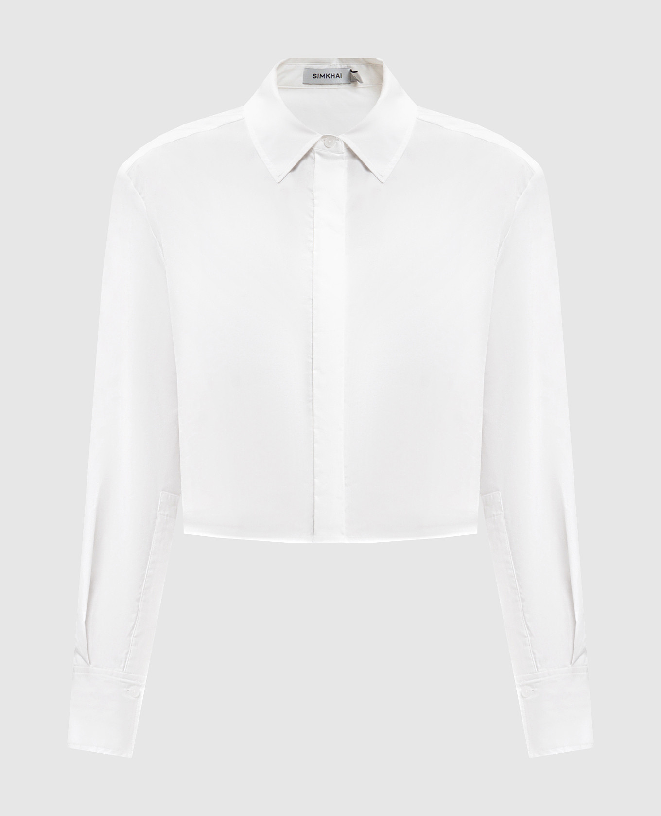 

Белая укороченная рубашка Renata, Белый, Рубашки