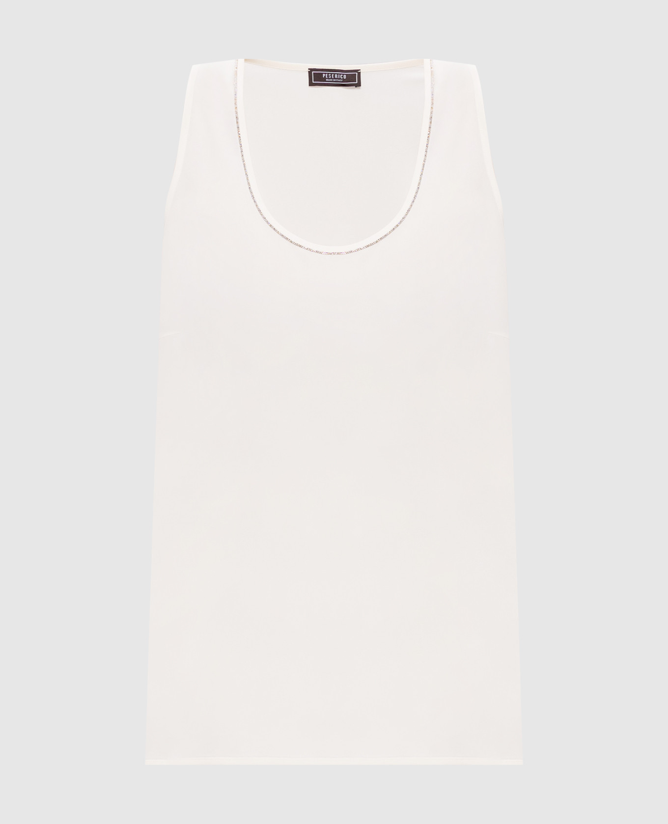 

Белая майка с шелком, Белый, Майки