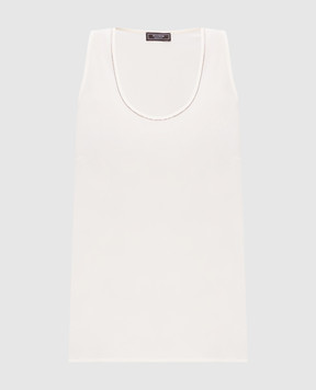 Peserico Біла майка із шовком E0898107000