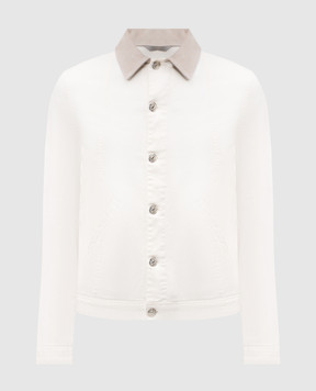 Brunello Cucinelli Біла джинсова куртка M277P6911