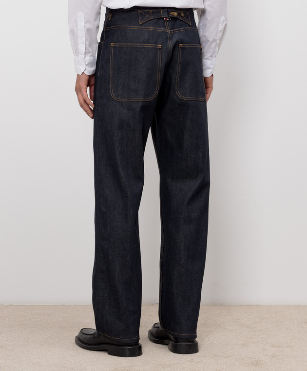 Thom Browne Темно-синие джинсы MTU345SF1101 изображение 4