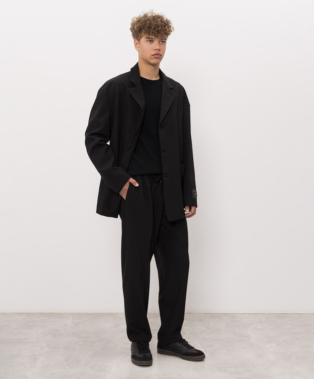 Maison Margiela MM6 Черный лонгслив с шерстью SH0NH0025M20122 изображение 2