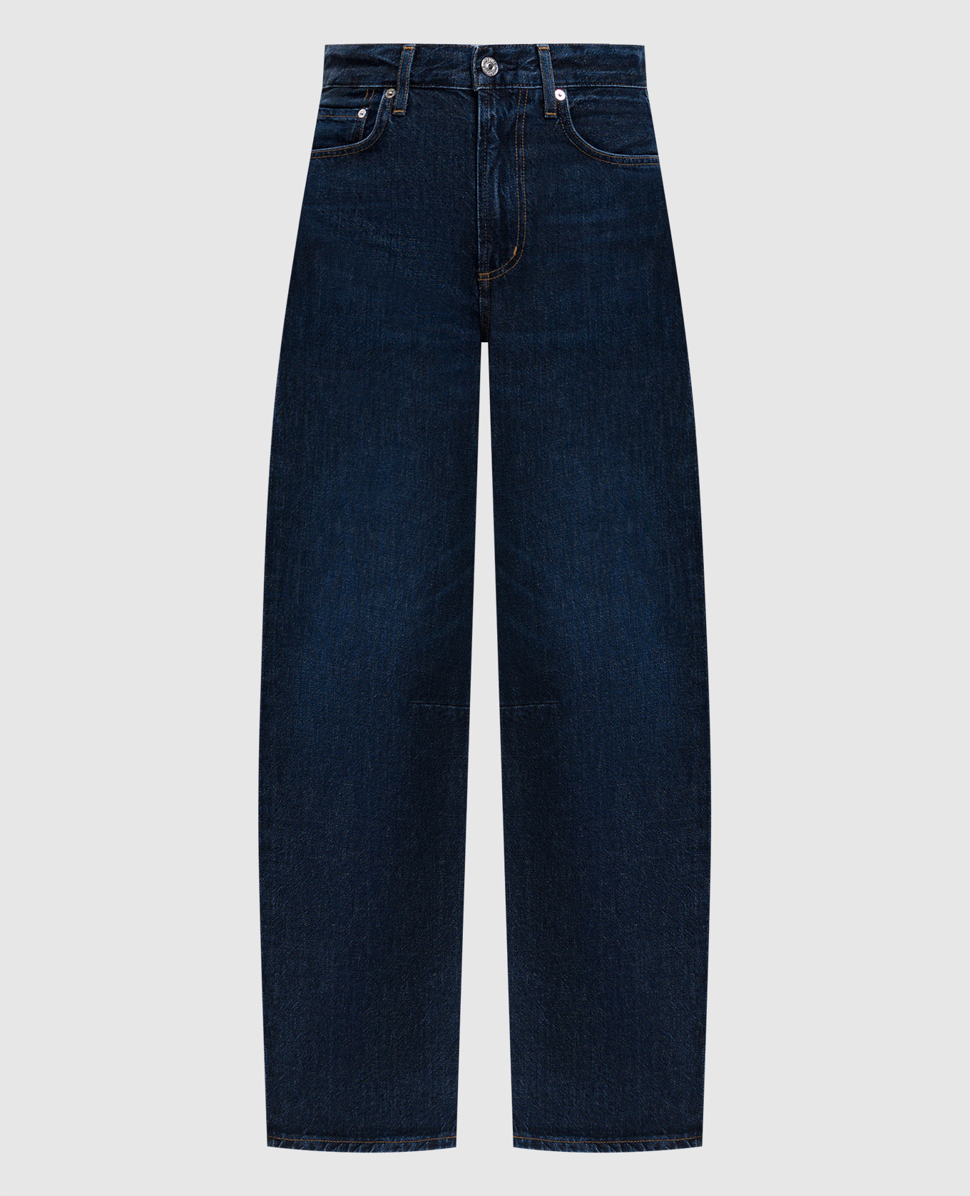 

Синие джинсы Miro с логотипом патча, Синий, Прямые джинсы