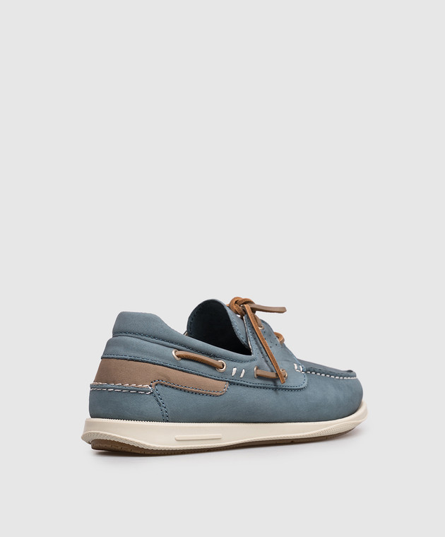 Florentino Блакитні топсайдери з нубуку 126296610106 зображення 3