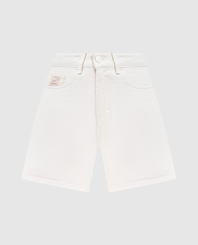 Ami Paris Шорты цвета айвори с патчем логотипа FSO839DE0126