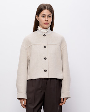 Brunello Cucinelli Бежевая куртка из кашемира MD5037553P