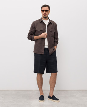 Canali Біла футболка з бавовни MK02460C1161