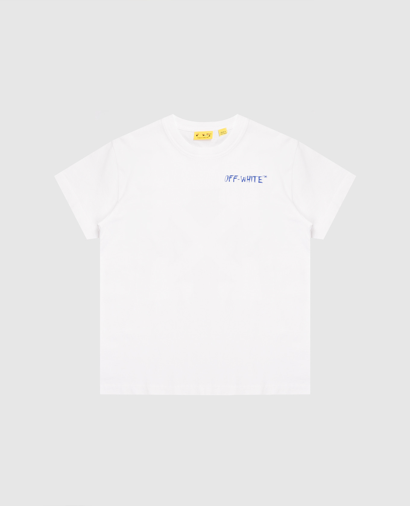 Детская белая футболка с принтом