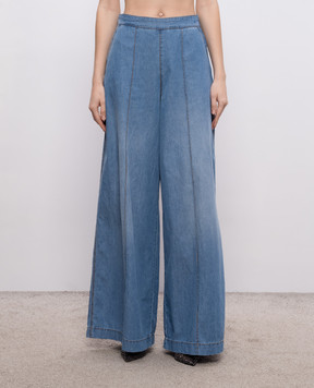 Ermanno Scervino Life Сині штани з ефектом деніму D484P703YKR