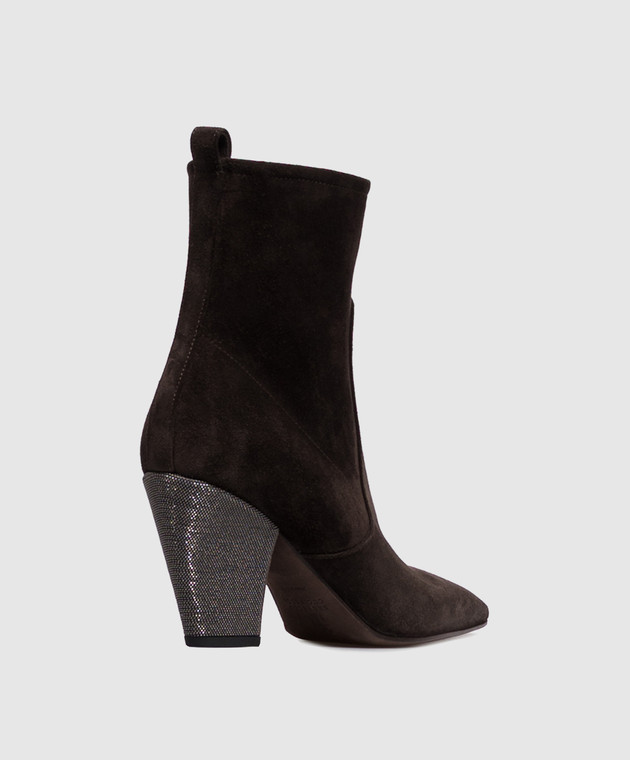 Brunello Cucinelli Коричневые замшевые казаки MZSFC2600 изображение 3