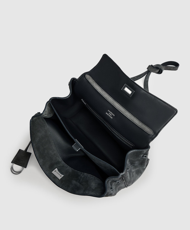 Balenciaga Синя замшева сумка Rodeo 7897792AB4G зображення 4