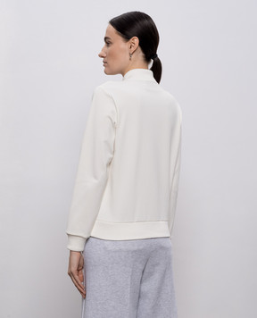 Peserico Біла спортивна куртка з ланцюжком моніль A12572J06906A