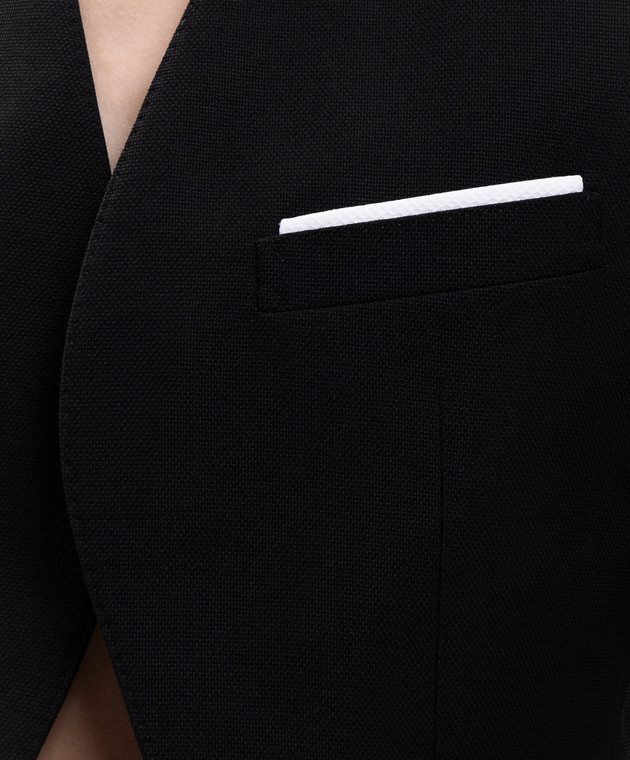 Tom Ford Черный жакет из шерсти и шелка GI3084FAX1746 изображение 5