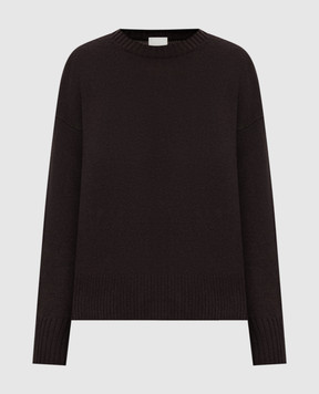 Allude Коричневий светр з кашеміру з розрізами 26511151