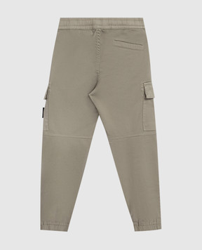 Stone Island Дитячі джогери-карго кольору хакі L2S163100006S001214
