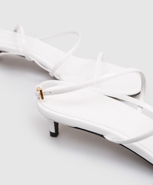 Khaite Білі шкіряні Loop Kitten F3076920 зображення 5