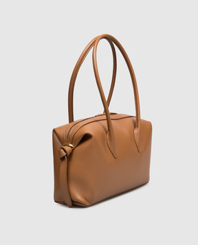 YUZEFI Коричнева шкіряна сумка BRIOCHE BRIOCHEDUFFLE