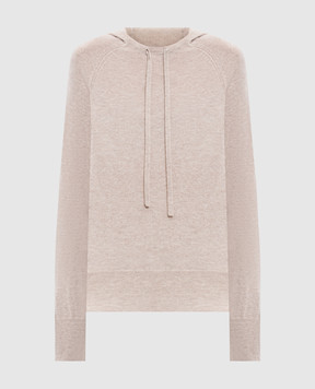 Allude Бежево худи из шерсти и кашемира 25517701