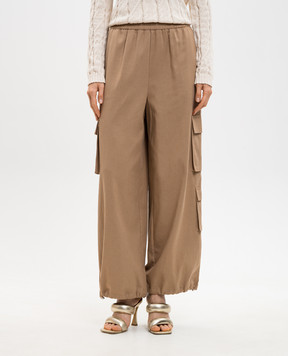Twinset Бежеві штани карго 261TE2070
