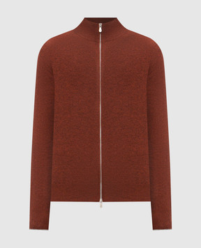 Brunello Cucinelli Терракотовый кардиган из кашемира M2200106