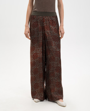 UMA WANG Брюки в цветочный принт UP3012