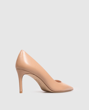 Stuart Weitzman Бежевые кожаные туфли STUART POWER SK328
