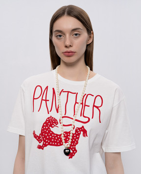 Valentino Біле намисто з підвіскою у формі серця з емблемою 8W2J0Y07LTD