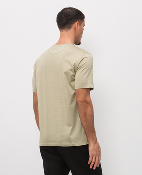 Stefano Ricci Футболка зелена з монограмою логотипа MNH6105140TE0001