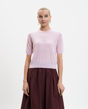 Max Mara Weekend Розовый топ из шерсти и кашемира WKDMAREA