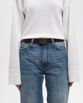 Ballantyne Коричневий шкіряний ремінь BLA062ULE08