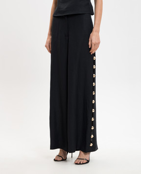 Simkhai Чорні штани Cayman з льоном 1264122SW