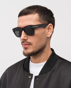 Tom Ford Чорні сонцезахисні окуляри Burton FT1305