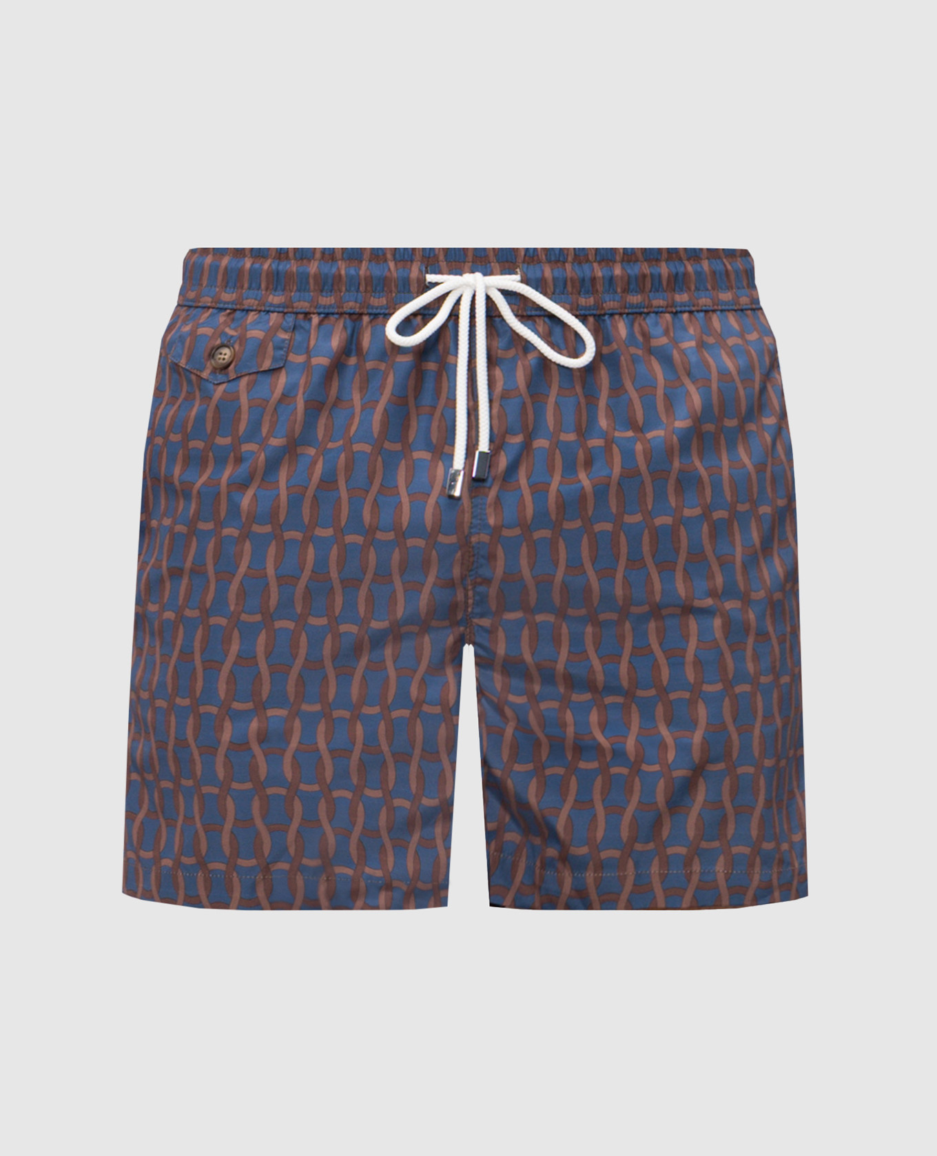 Синие шорты для плавания в принт