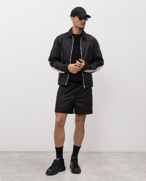 Alexander McQueen Чорна футболка з логотипом 847750QTAD5