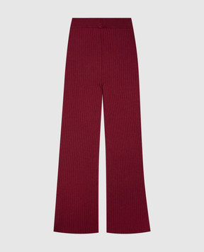 Dolce&Gabbana Детские бордовые леггинсы из шерсти L5KWNKJDVIX6