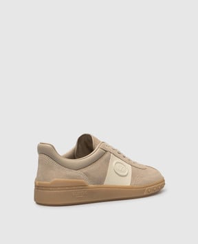 Valentino Бежеві замшеві кросівки Upvillage з логотипом 8W2S0IL9FVU