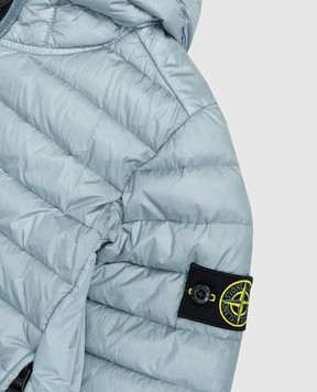 Stone Island Детская голубая куртка с патчем логотипа L1S164100009S00241012