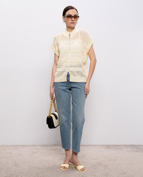 Peserico Блакитні джинси з ефектом потертості A04525L87Q04291