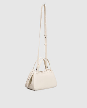 Jil Sander Кожаная сумка цвета айвори J07WG0109P6570