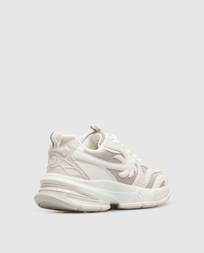 Palm Angels Кросівки кольору айворі Palm Runner PAWIA004FB001