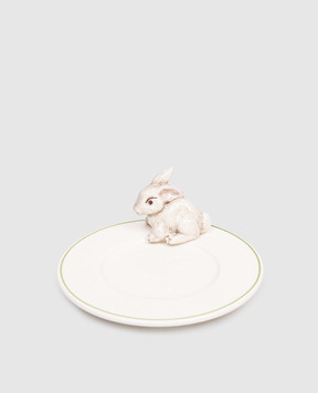 Au Bain Marie Белая керамическая тарелка для хлеба White Rabbits ABMBAAPM9B