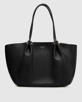 Max Mara Weekend Черная кожаная сумка-тоут ASATIRA WKASATIRA