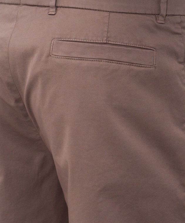 Brunello Cucinelli Коричневі шорти з бавовни M289LU0010 зображення 5
