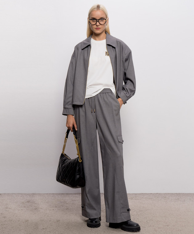 Twinset Белая футболка с нашивкой 262LI2BUU изображение 2