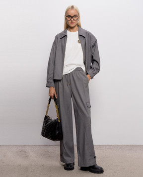 Twinset Біла футболка з нашивкою 262LI2BUU
