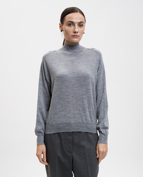 Peserico Сірий меланжевий гольф з вовни S99425F1809770